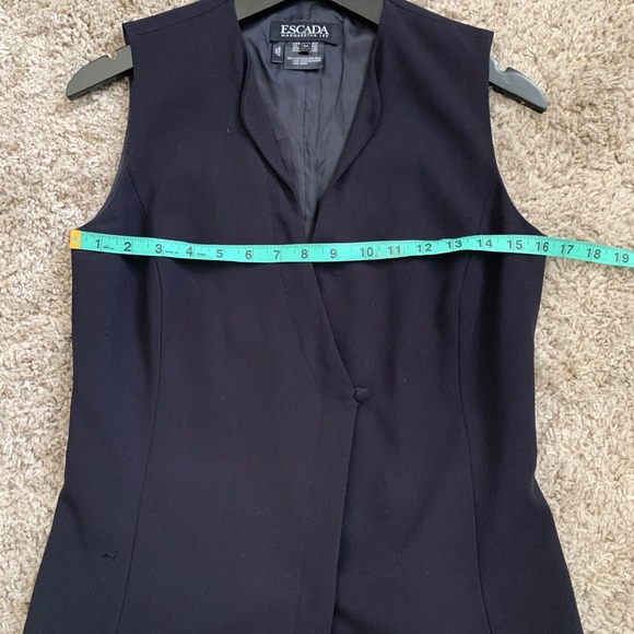 Escada Wool black Vest size 4 (34) - Picture 6 of 11